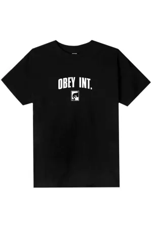 OBEY INT. PREMIUM TEE - BLACK