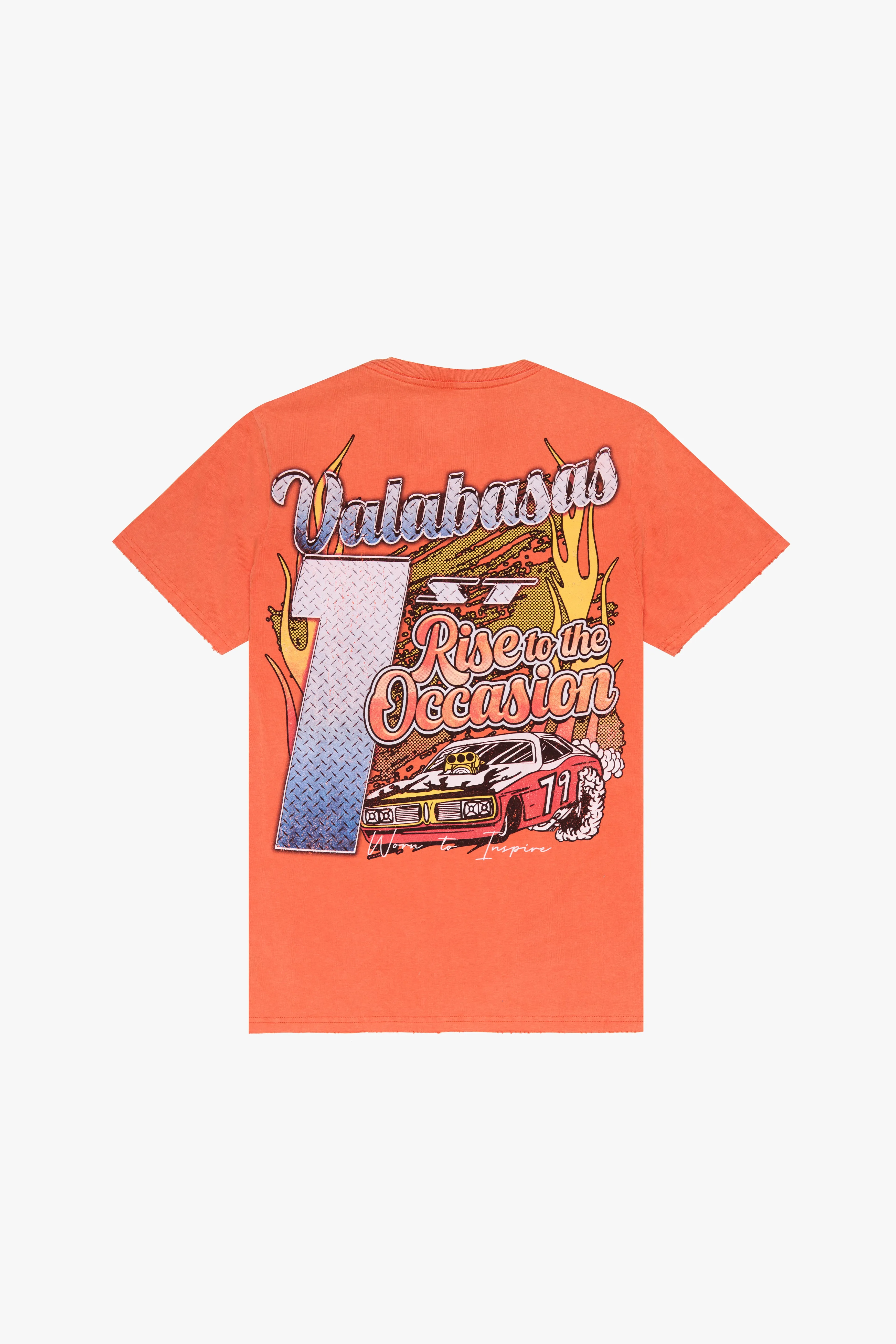 "CRUSH" VINTAGE FLAME ORANGE TEE