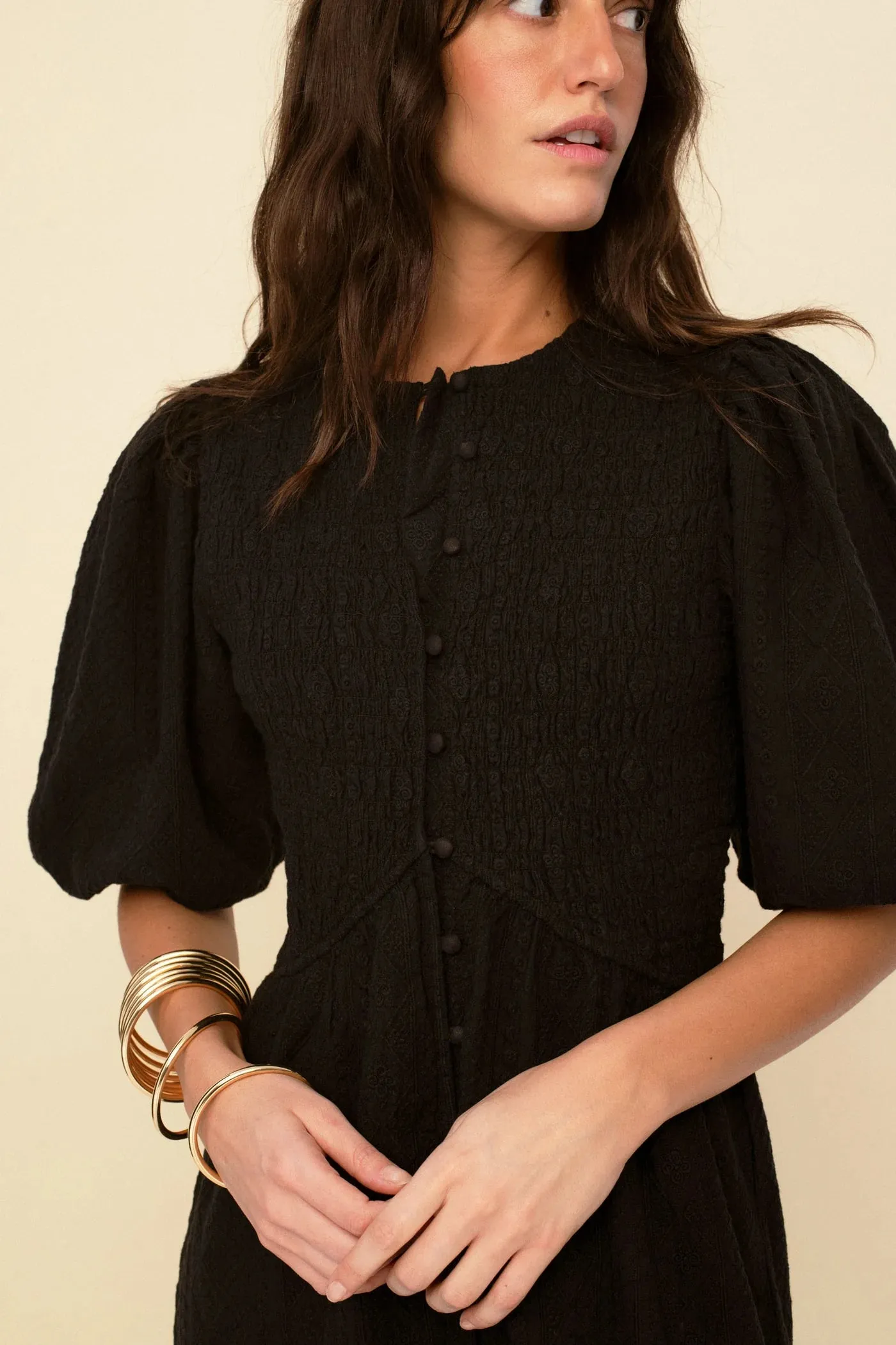 Sonmer Magnolia Dress Black