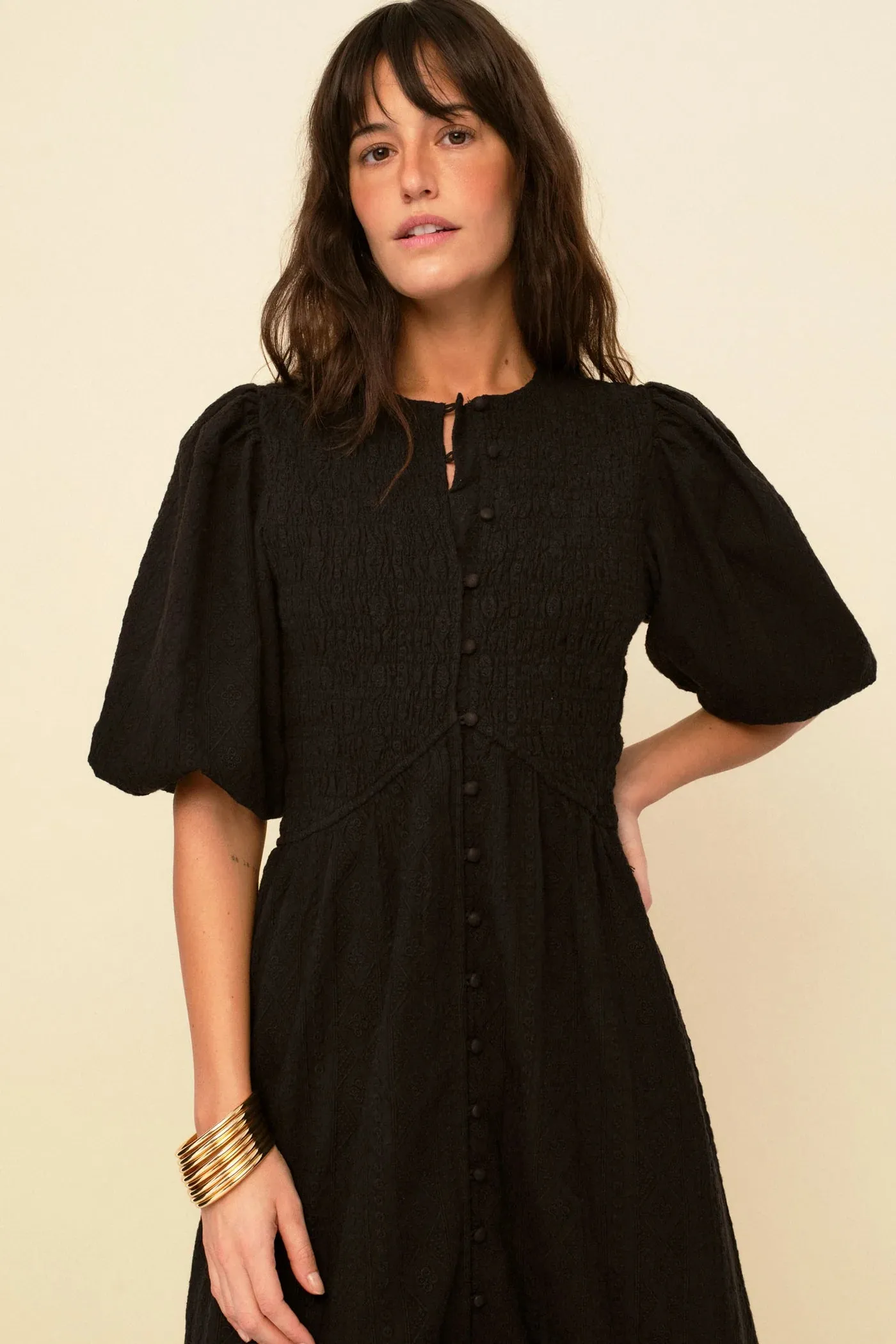 Sonmer Magnolia Dress Black