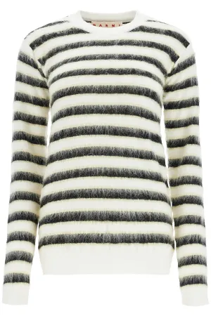 striped crewneck pullover GCMD0544Q0 UFW617 ALABASTER