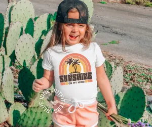 Sunshine On My Mind | Toddler Beach Day Tee