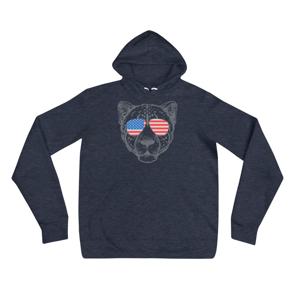 Tiger face printed unisex hoodies