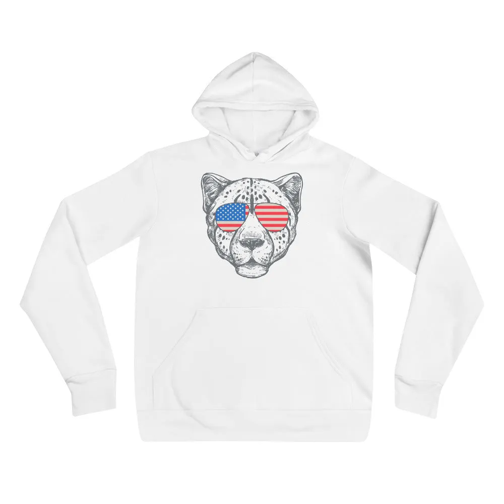 Tiger face printed unisex hoodies