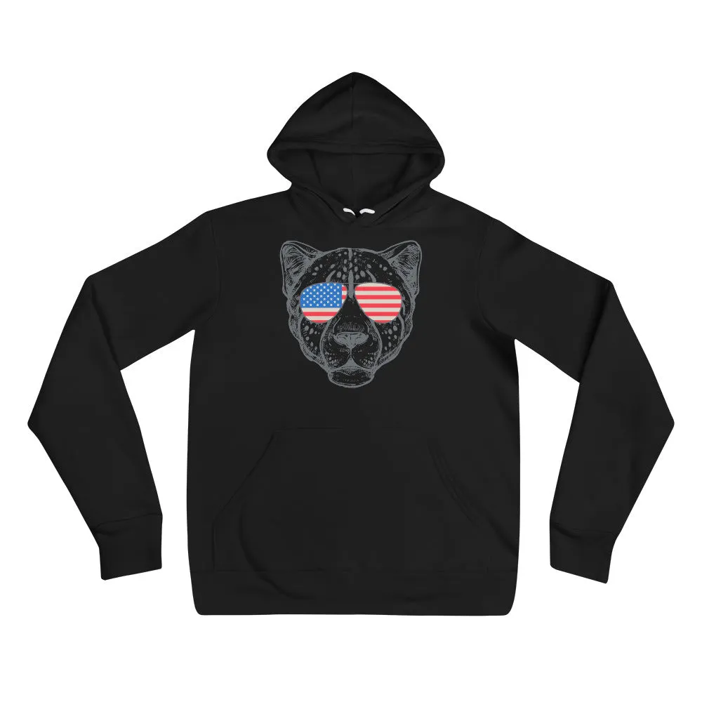 Tiger face printed unisex hoodies