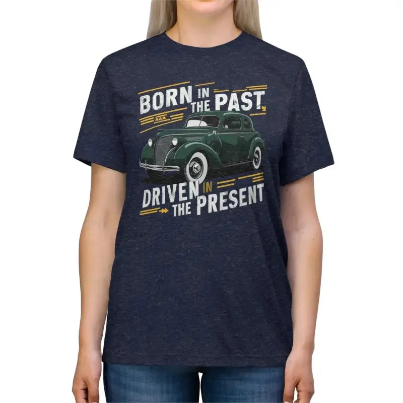 Vintage Car Triblend Tee for Timeless Style