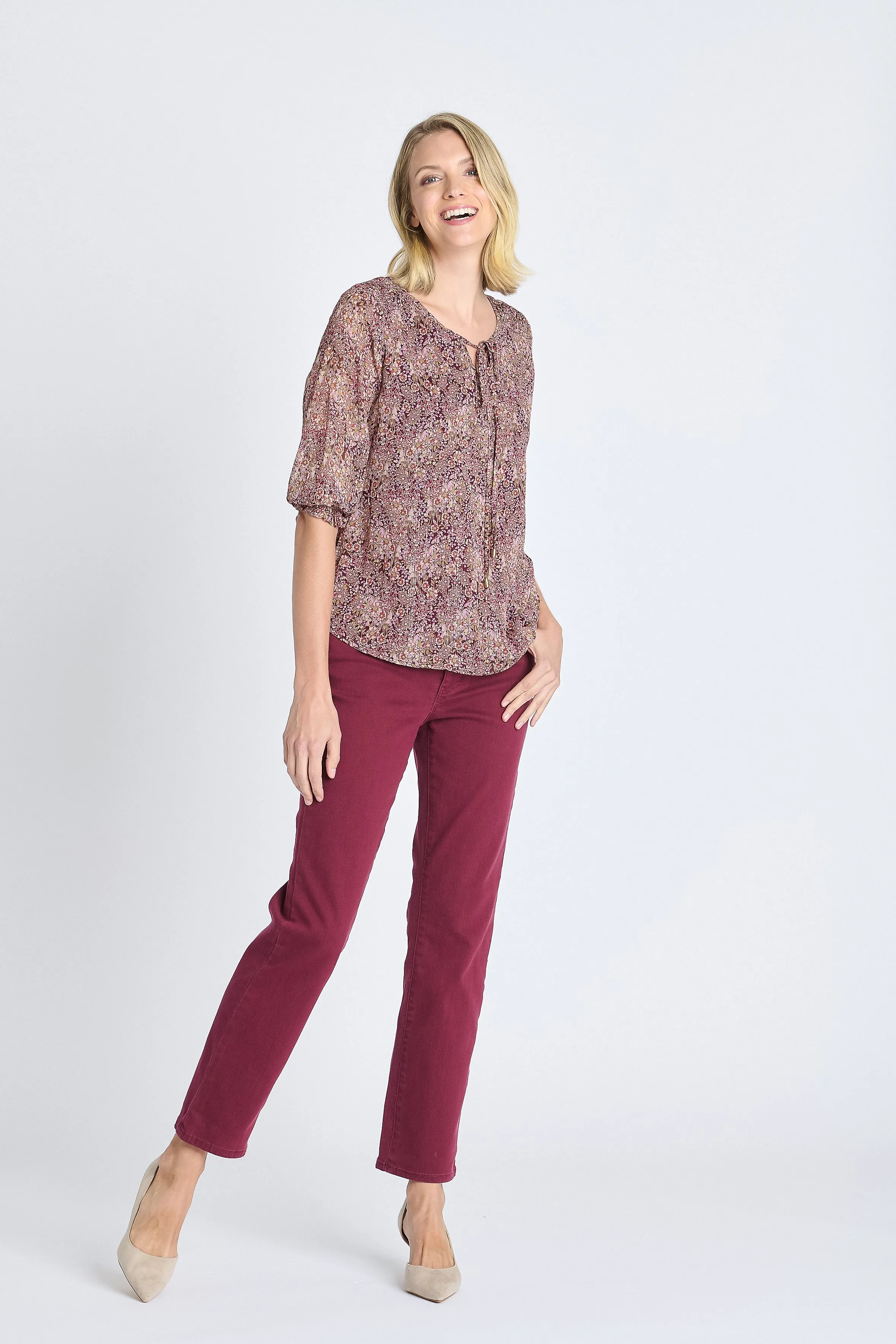 Westport Signature 5 Pocket Colored Denim Straight Leg Jean