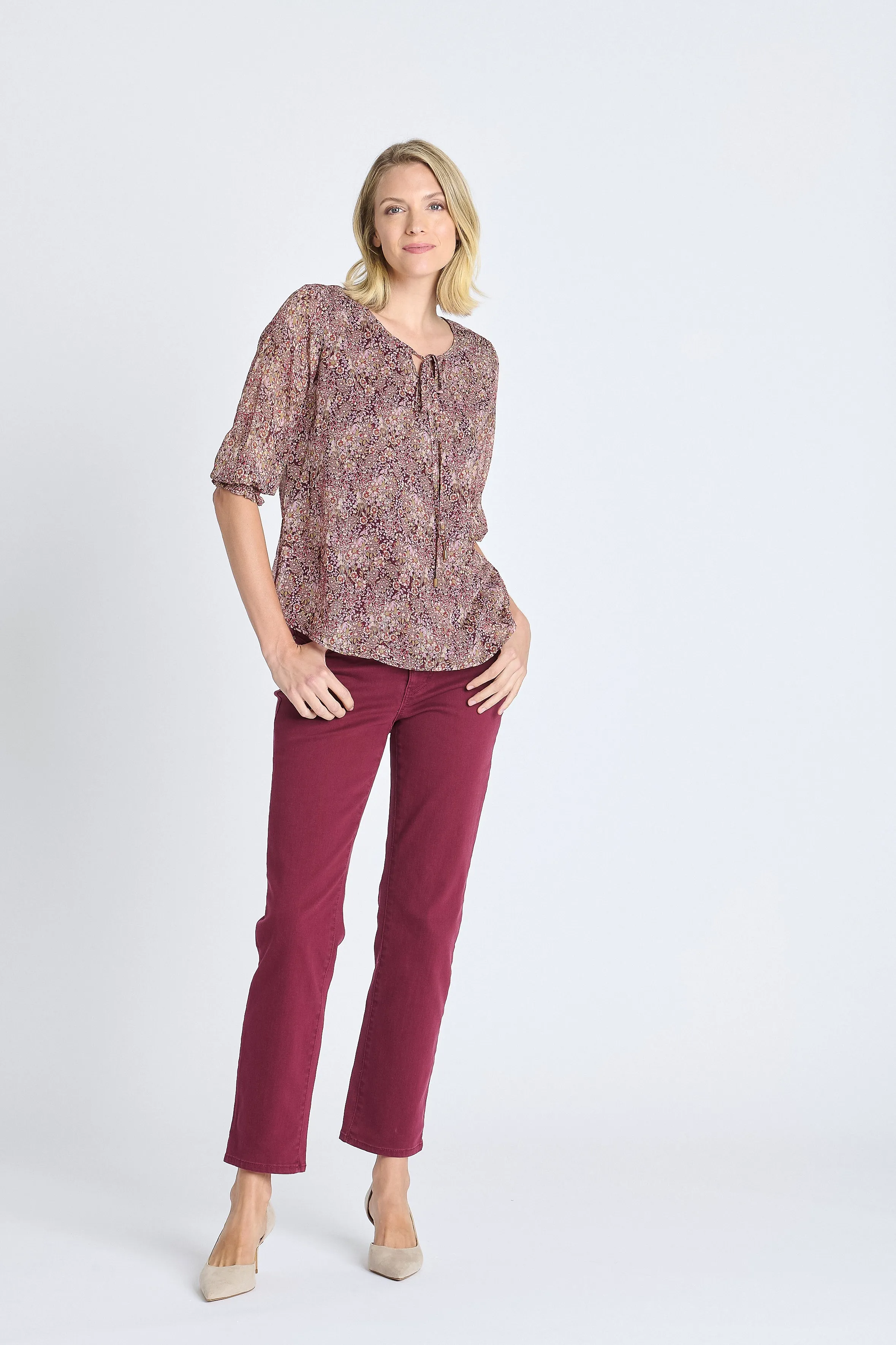 Westport Signature 5 Pocket Colored Denim Straight Leg Jean