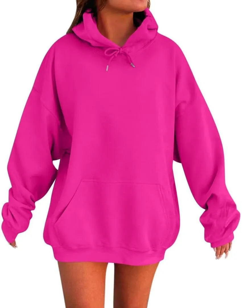 Womens Oversized Hoodies Fleece Sweatshirts Long Sleeve Sweaters Pullover Fall Outfits Winter Clothes