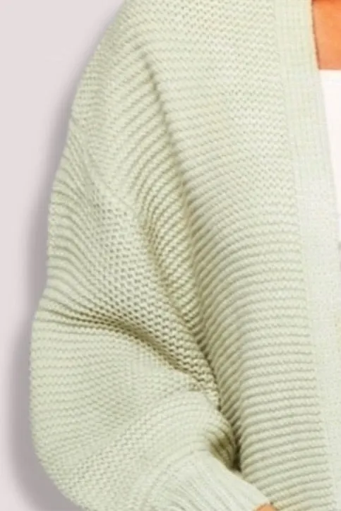 Zara Longline Cardigan Knitted Sweater (Jade)